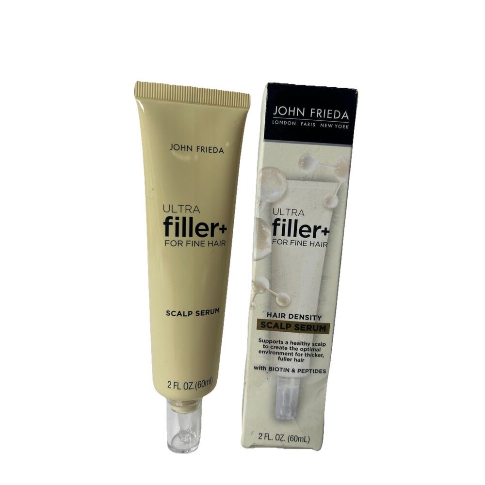John Frieda Ultra Filler+ Hair Density Scalp Serum For Fine Hair 2 Oz w/ Biotin